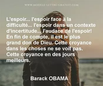 Citation de Barack OBAMA