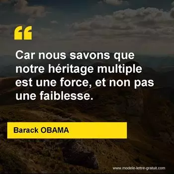 Citation Barack OBAMA