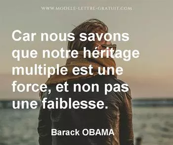 Citation de Barack OBAMA