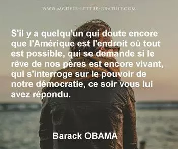 Citation de Barack OBAMA