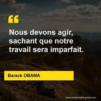 Citation de Barack OBAMA