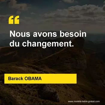 Citation Barack OBAMA
