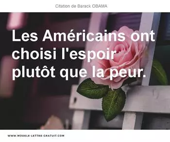 Citations Barack OBAMA