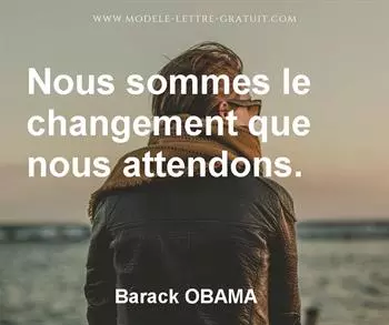 Citation de Barack OBAMA