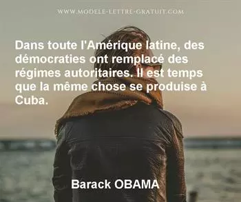 Citation de Barack OBAMA