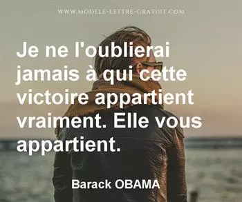 Citation de Barack OBAMA