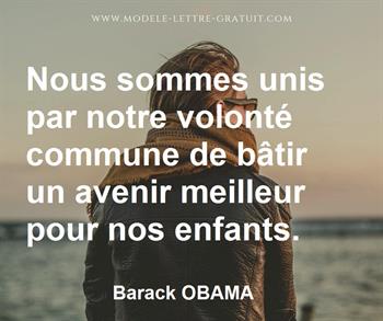 Citation de Barack OBAMA