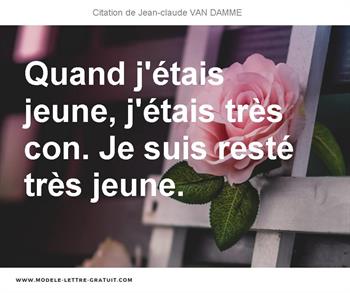 Citations Jean-claude VAN DAMME