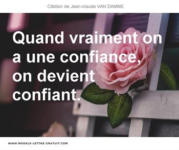 Citations Jean-claude VAN DAMME