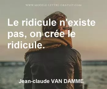 Citation de Jean-claude VAN DAMME