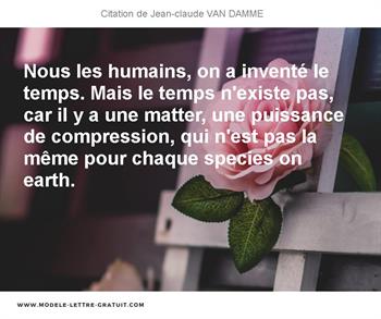 Citations Jean-claude VAN DAMME