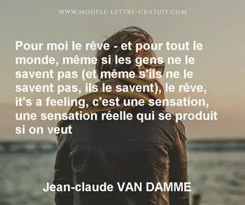 Citation de Jean-claude VAN DAMME