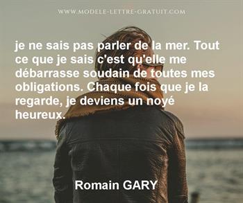 Citation de Romain GARY