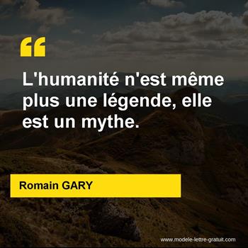 Citation de Romain GARY