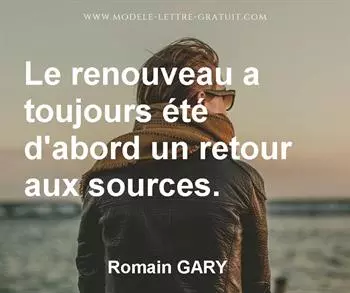 Citation de Romain GARY