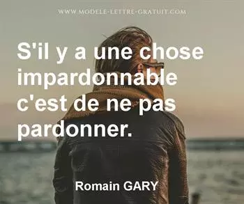 Citation de Romain GARY