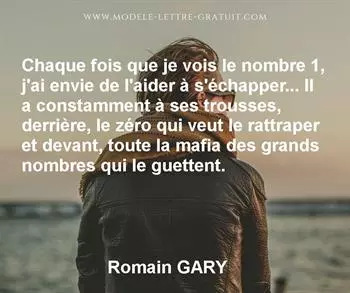 Citation de Romain GARY