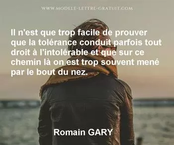 Citation de Romain GARY