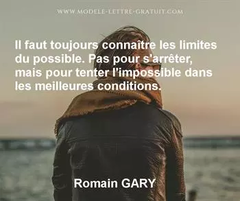 Citation de Romain GARY