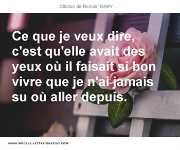 Citations Romain GARY