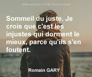 Citation de Romain GARY