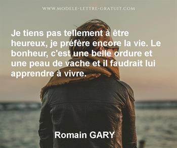 Citation de Romain GARY