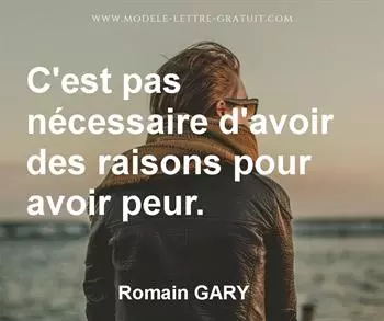 Citation de Romain GARY