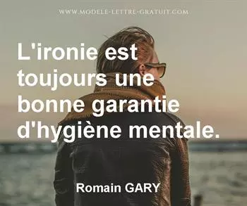 Citation de Romain GARY