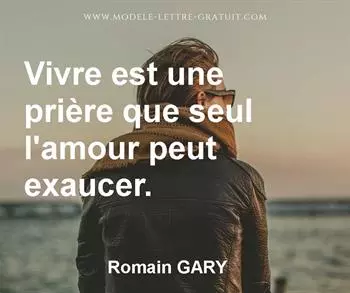 Citation de Romain GARY