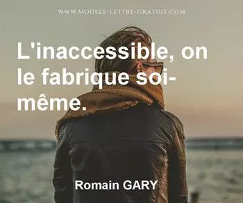 Citation de Romain GARY