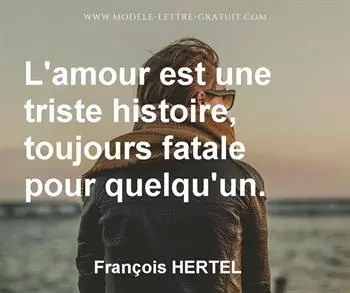 Citation de François HERTEL