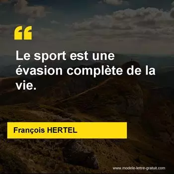 Citation François HERTEL