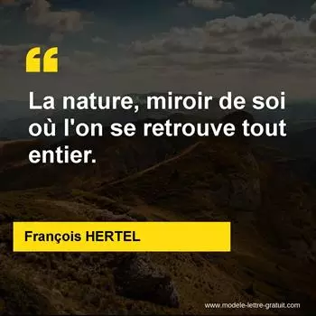Citation François HERTEL