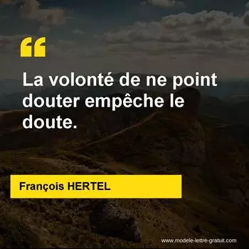 Citation François HERTEL