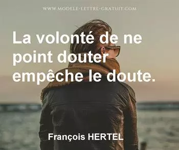 Citation de François HERTEL