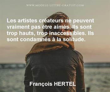 Citation de François HERTEL