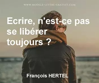 Citation de François HERTEL