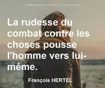 Citation de François HERTEL