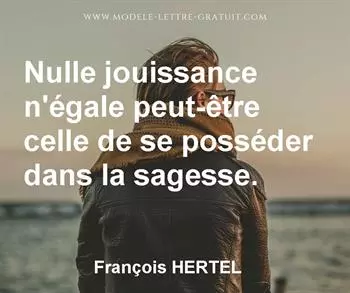 Citation de François HERTEL