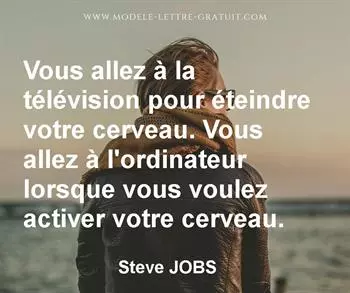 Citation de Steve JOBS