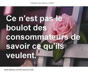 Citations Steve JOBS