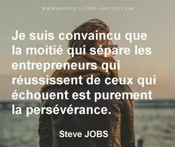 Citation de Steve JOBS