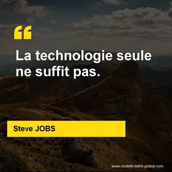Citation Steve JOBS
