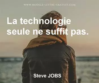 Citation de Steve JOBS