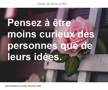 Citations Marie CURIE