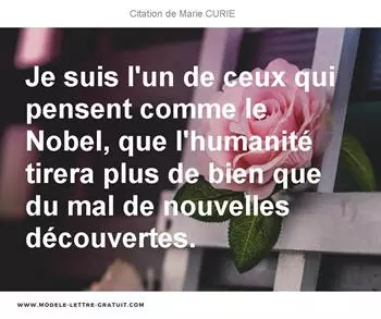 Citations Marie CURIE