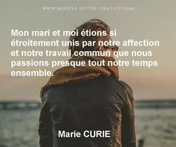Citation de Marie CURIE