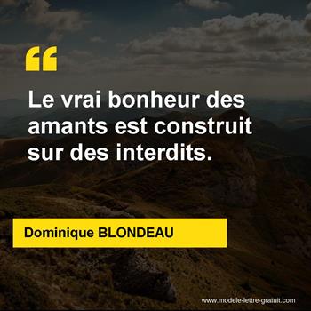 Citations Dominique BLONDEAU