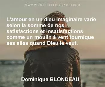 Citation de Dominique BLONDEAU