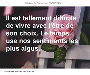 Citations Dominique BLONDEAU
